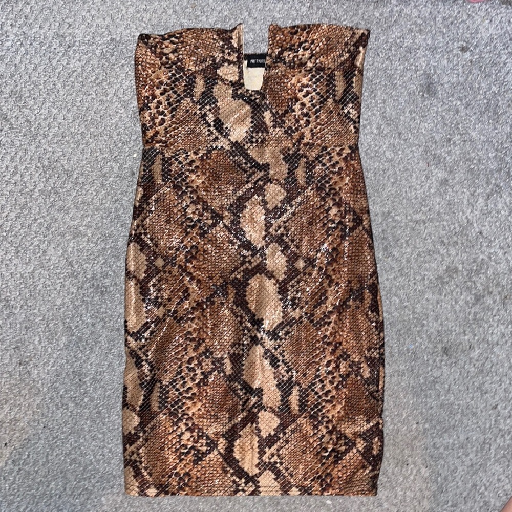 Mini snake skin dress Small